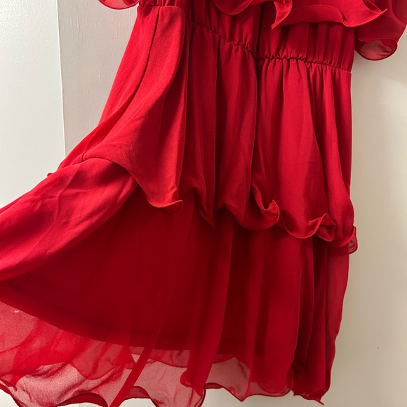 PrettyLittleThing Ruffled Off-Shoulder Dress - Picture 3 of 6